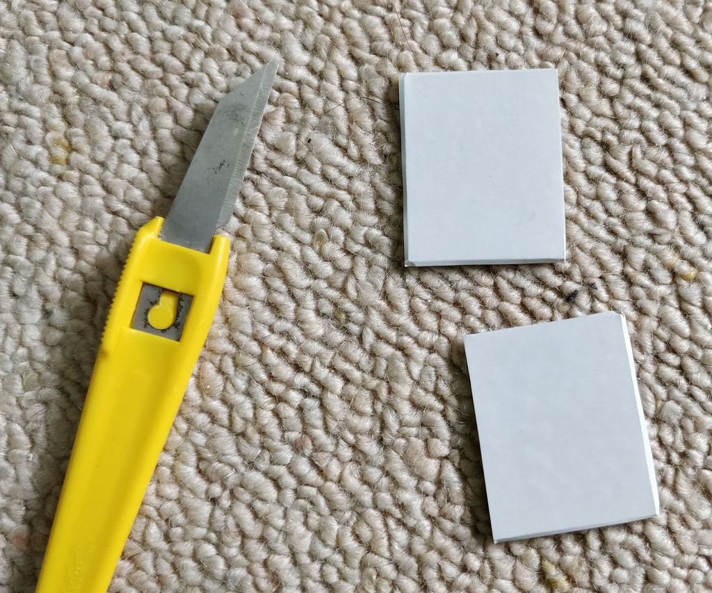 A penknife is ideal for trimming the edges