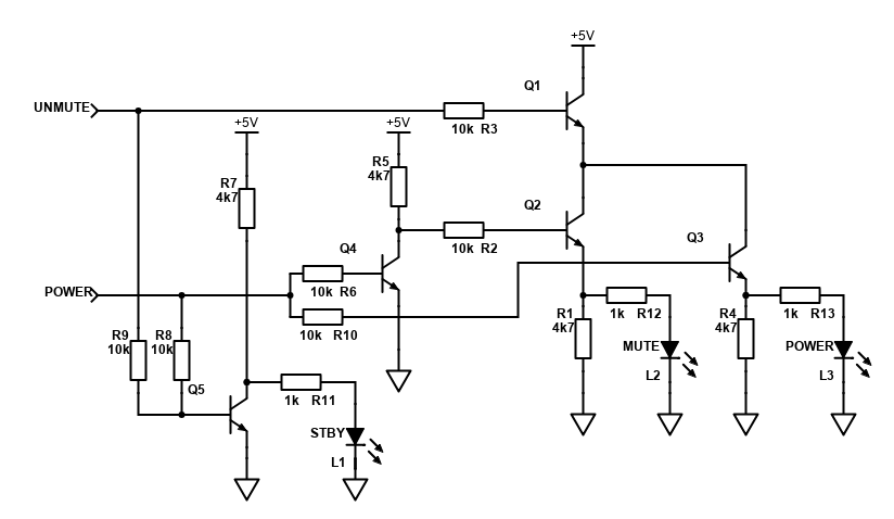 Schematic for LED control