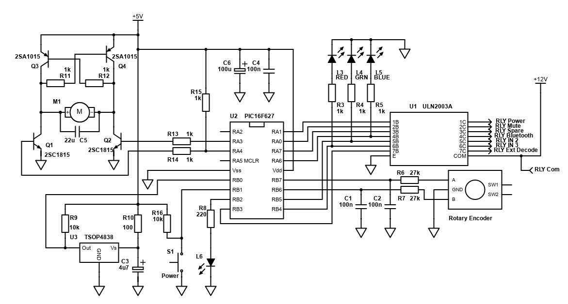 Schematic for PIC control