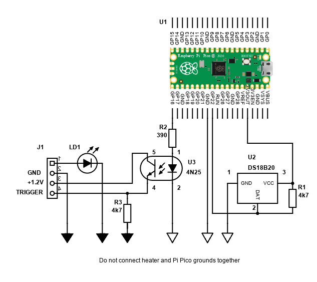 Schematic for Pi Pico Control - Nobo Heaters