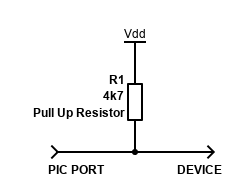 Pull up resistor schematic