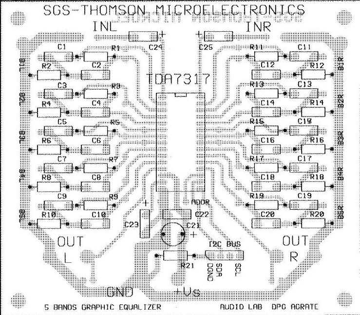 TDA7317 PCB layout