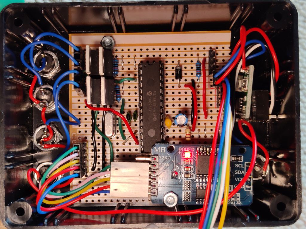 Control board and connectors in project box
