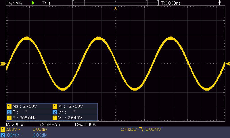 TPDA3122D2 oscilloscope capture