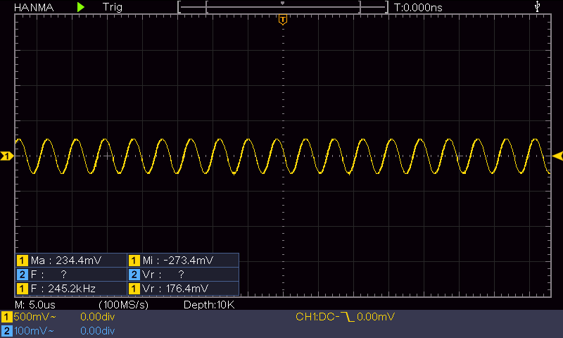 TPDA3122D2 oscilloscope capture