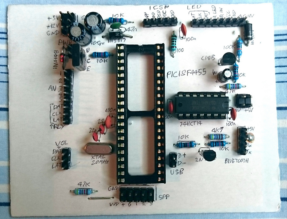 Control PIC PCB top view