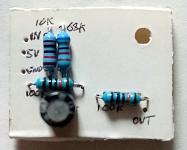 Comparator board, top