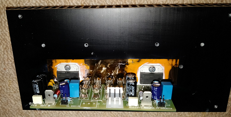 P19 Amp on heatsink