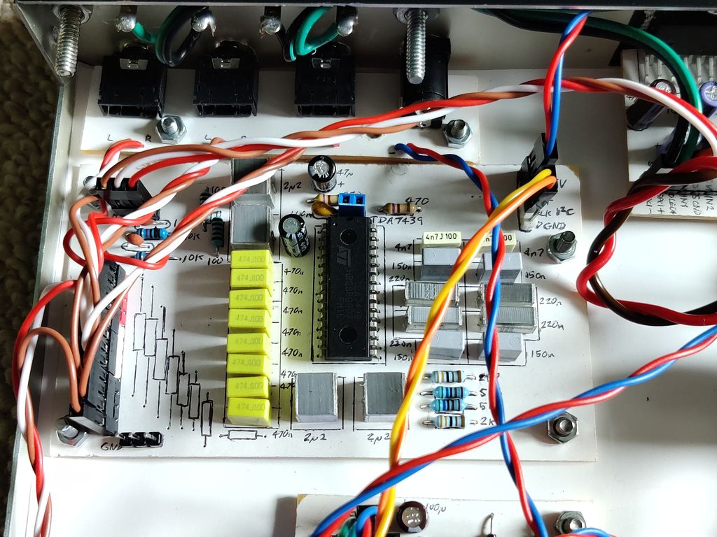 View of TDA7439 board