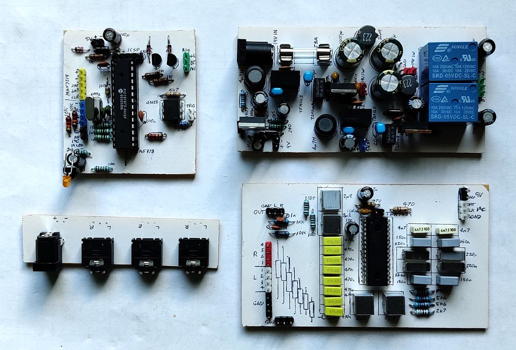 PCBs after soldering