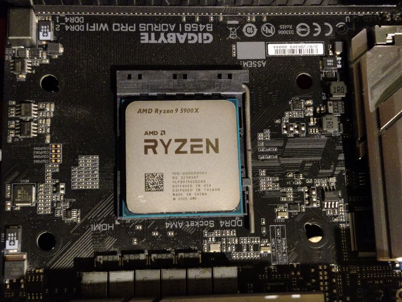 Ryzen 5900x in my motherboard