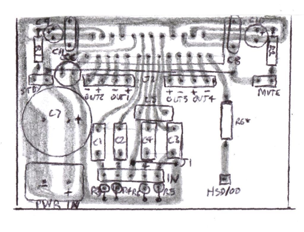 TDA7388 / TDA7850 PCB Layout