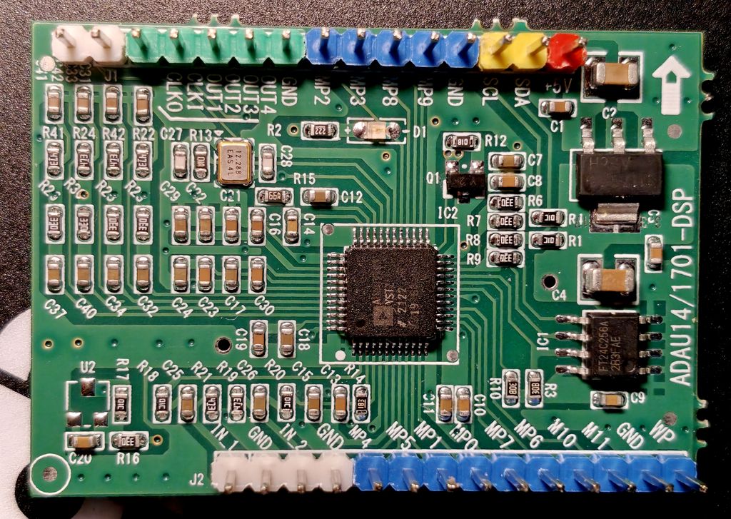 Another Photo of ADAU1701 PCB with headers