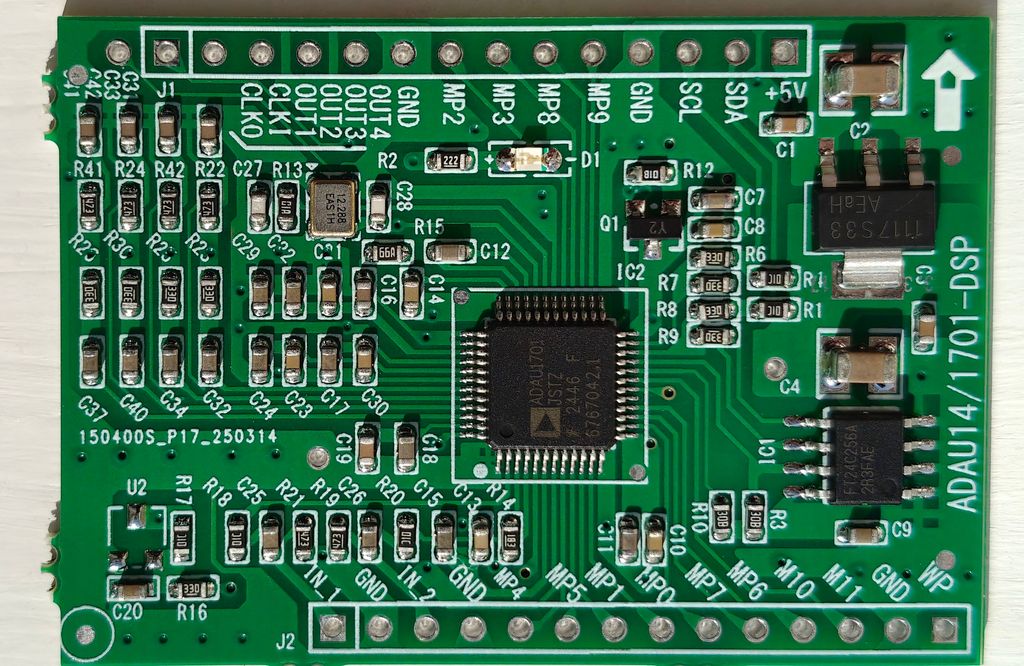 Photo of ADAU1701 PCB