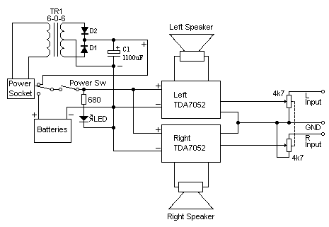 Микросхема tda7052 схема включения