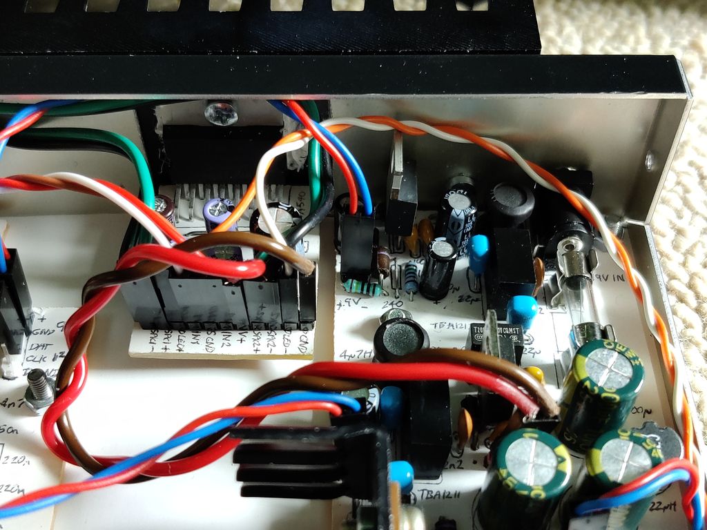 View of STA540 board, and some of the PSU