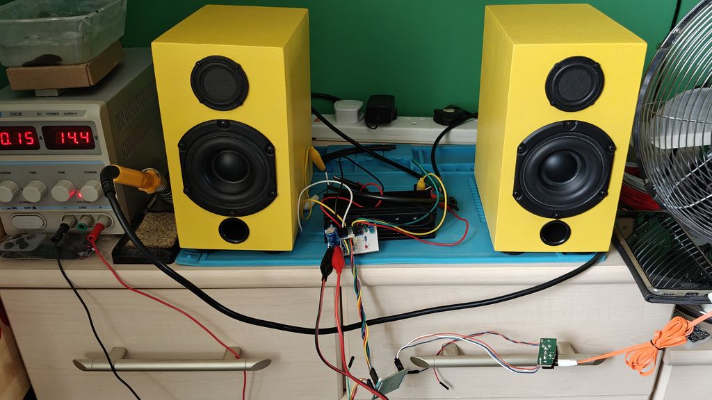 TDA7850 testing with speakers