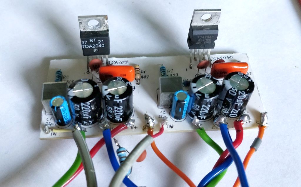 TDA2040 board before components