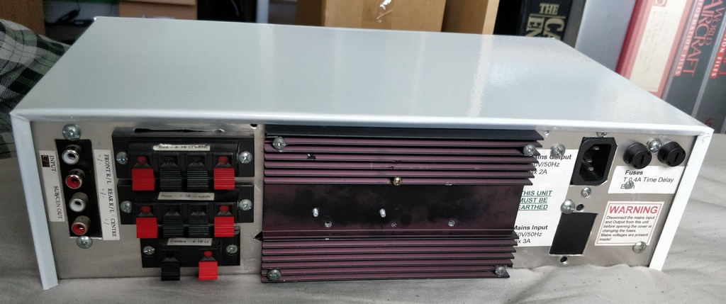 Rear of amplifier