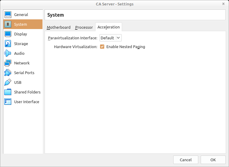 Virtual Box New VM Settings Step 3